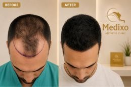 Before and after PIc of hair transplant